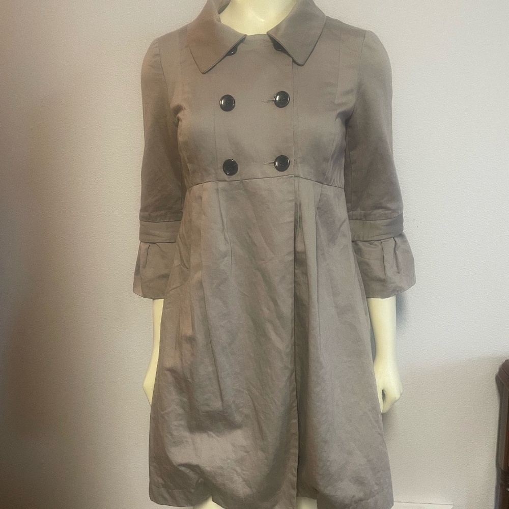 Cue Australia cotton linen dress coat. AU 8 US4